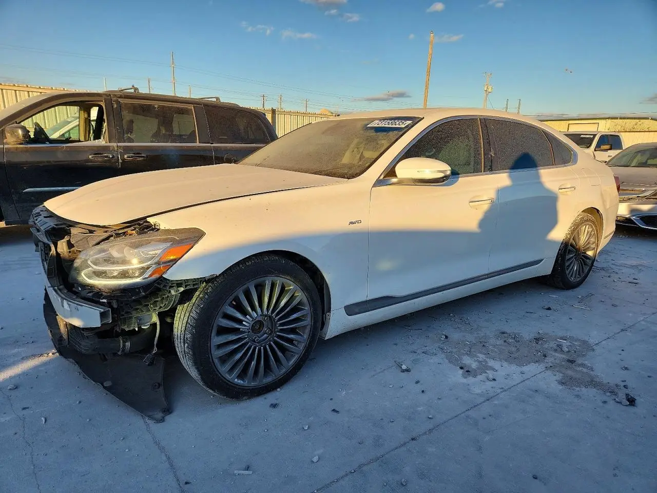 2019 KIA K900 WHITE VIN: KNAS24J65K6009867