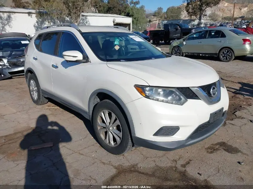 2016 NISSAN ROGUE White VIN: JN8AT2MV2GW132377