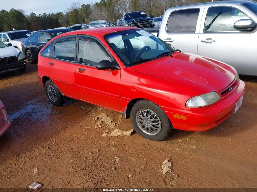 1995 FORD ASPIRE Red VIN: KNJLT06H5S6120858