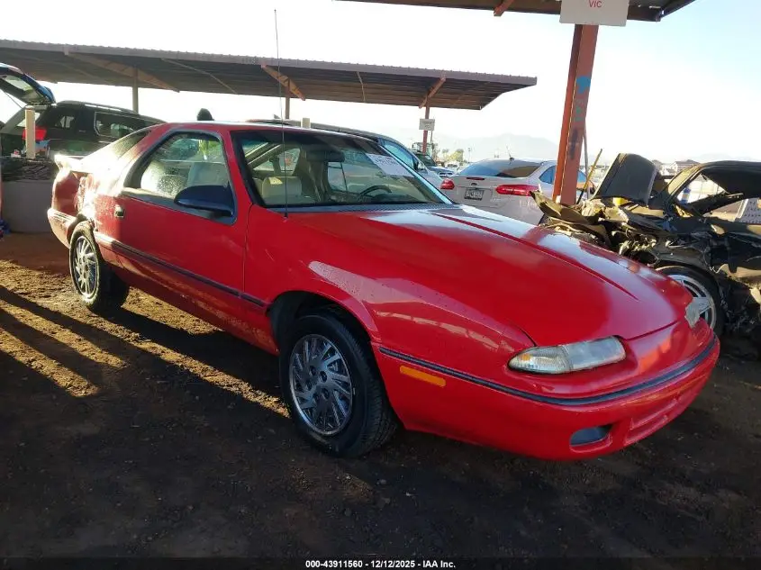 1993 DODGE DAYTONA Red VIN: 1B3XW24KXPN539325