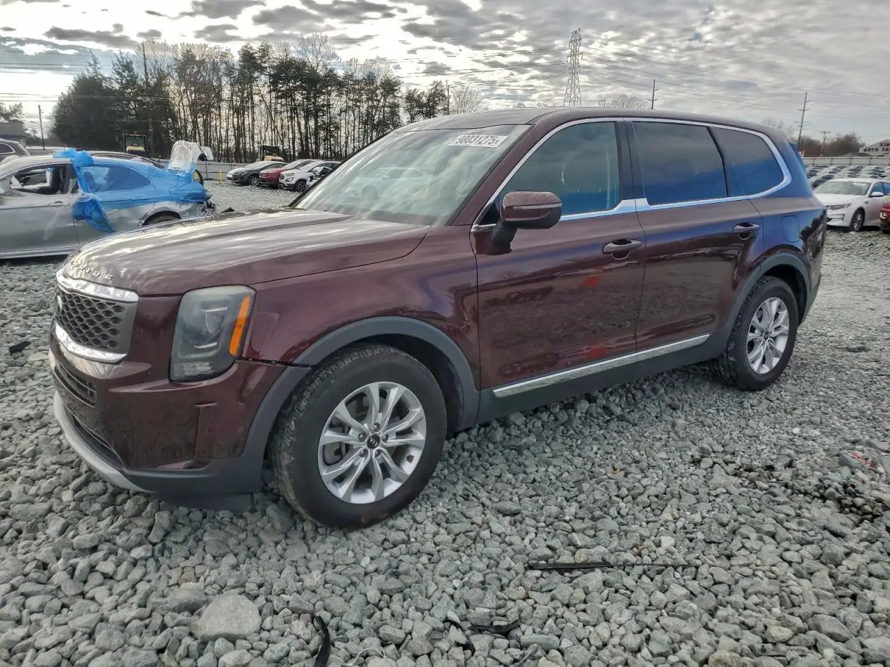 2020 KIA TELLURIDE BURGUNDY VIN: 5XYP24HC2LG039346